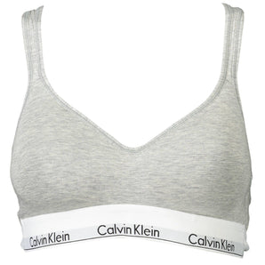 Calvin Klein Gray Cotton Women Bralette