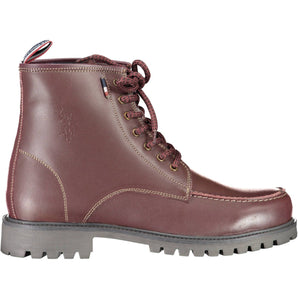 ASOCIACIÓN DE POLO DE EE. UU. Bota de piel roja para hombre