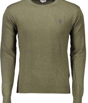 U.S. POLO ASSN. Green Wool Men Sweater
