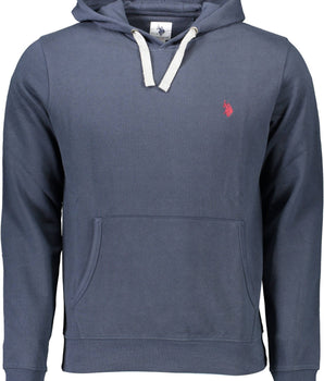US POLO ASSN. Blue Cotton Men Sweater