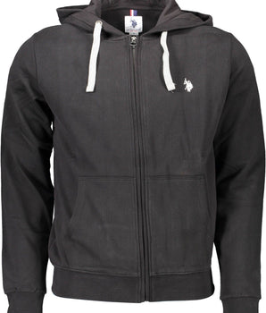 US POLO ASSN. Black Cotton Men Sweater