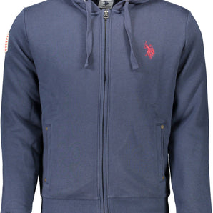 U.S. POLO ASSN. Blue Cotton Men Sweater