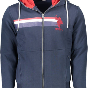 U.S. POLO ASSN. Blue Cotton Men Sweater