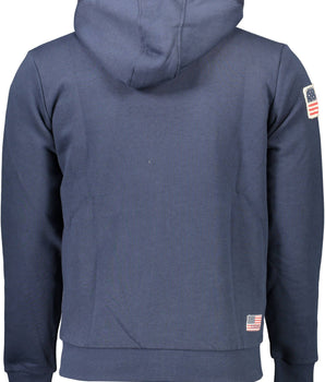 US POLO ASSN. Men's Blue Cotton Sweater