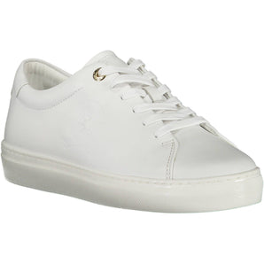 Tommy Hilfiger White Leather Women Sneaker