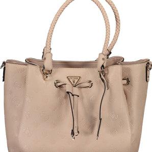 Bolso de mano Guess Jeans Chic rosa con cordón – Elegancia atemporal