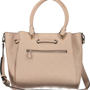 Bolso de mano Guess Jeans Chic rosa con cordón – Elegancia atemporal