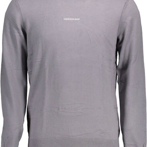 Calvin Klein Gray Cotton Men Sweater