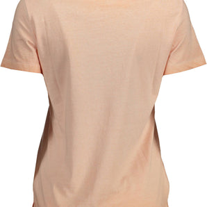 Guess Jeans Chic camiseta rosa con logo bordado