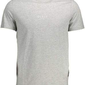 Guess Jeans Gray Cotton Men T-Shirt