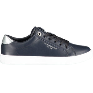 Tommy Hilfiger Blue Leather Women Sneaker