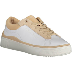 Tommy Hilfiger White Leather Women Sneaker