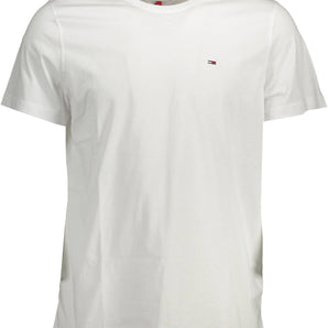 Tommy Hilfiger White Cotton Men T-Shirt