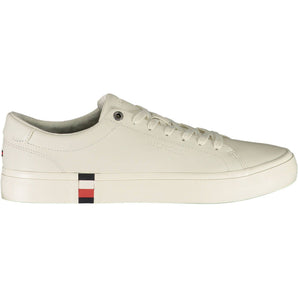 Tommy Hilfiger White Leather Men Sneaker