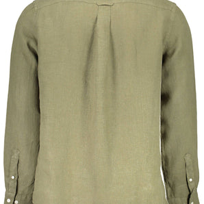 Gant Green Linen Men Shirt