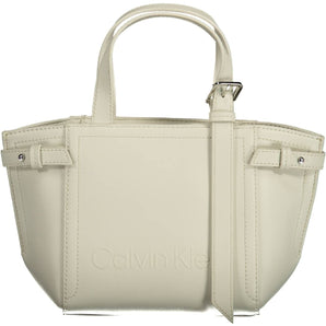 Calvin Klein White Polyester Women Handbag