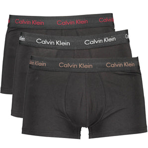 Calvin Klein Black Cotton Men Underwear Trunk Pack