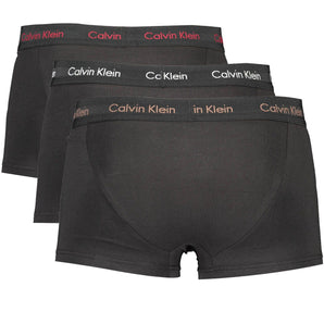 Calvin Klein Black Cotton Men Underwear Trunk Pack