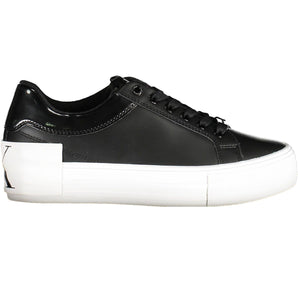 Calvin Klein Black Leather Women Sneaker