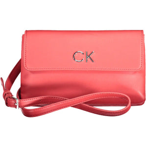 Calvin Klein Red Polyester Women Handbag