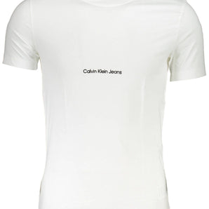 Calvin Klein White Cotton Men T-Shirt