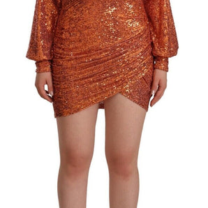 Aniye By Sequin Embellished Wrap Mini Dress