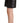 Dolce & Gabbana Black Leather High Waist Bermuda Above Knee Shorts