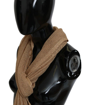 GF Ferre Brown Neck Wrap Winter Shawl Foulard Scarf