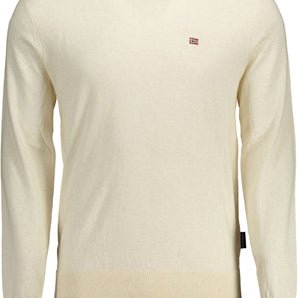 Napapijri Beige Cotton Men Sweater