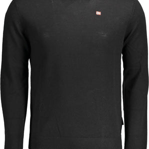 Napapijri Black Wool Men Sweater