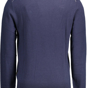 Napapijri Blue Wool Men Sweater