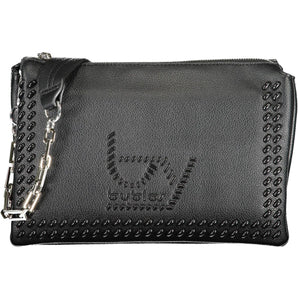 BYBLOS Elegante bolso de hombro negro con asa de cadena