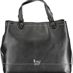 BYBLOS Elegant Black Two-Compartment Handbag