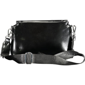 BYBLOS Elegante bolso de hombro negro con detalles en contraste