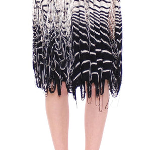 Alice Palmer Chic Black &amp; White Knitted Skirt