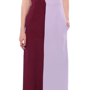 Barbara Casasola Elegant Long Silk Gown in Lavender