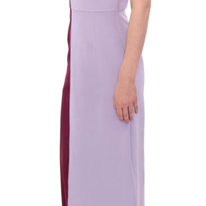 Barbara Casasola Elegant Long Silk Gown in Lavender