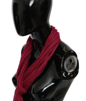 John Galliano Bordeaux Neck Wrap Shawl Foulard Scarf