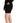 Dsquared² Black Long Sleeves Deep V-neck Mini Sheath Dress