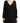 Liu Jo Black Polyester Long Sleeves V-neck Mini A-line Dress