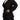 Liu Jo Elegant Black A-Line Mini Dress with Long Sleeves