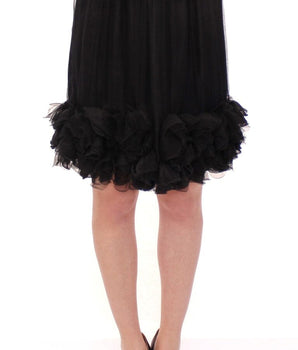 Dolce & Gabbana Elegant Silk Black Skirt for Evenings Dolce & Gabbana 