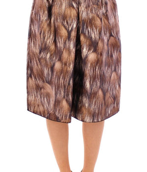 Dolce & Gabbana Elegant Floral Silk Full Skirt Dolce & Gabbana 