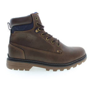 US POLO ASSN. Elegant High Lace-Up Boots with Logo Accents