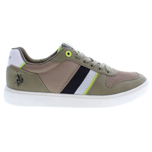 U.S. POLO ASSN. Sleek Green Sports Sneakers With Logo Detail