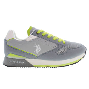 US POLO ASSN. Dapper Gray Lace-Up Sports Sneakers