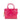 Marc Jacobs The Shiny Crinkle Mini Tote Magenta Leather Crossbody Handbag Purse