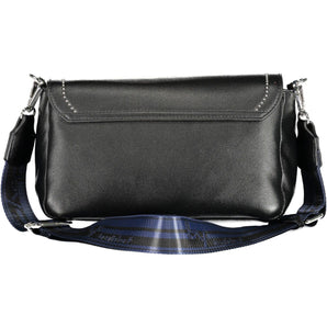 BYBLOS Elegante bolso de mano negro con detalles en contraste