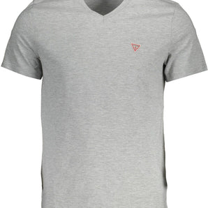 Guess Jeans Gray Cotton Men TShirt