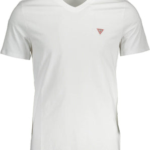 Guess Jeans White Cotton Men TShirt